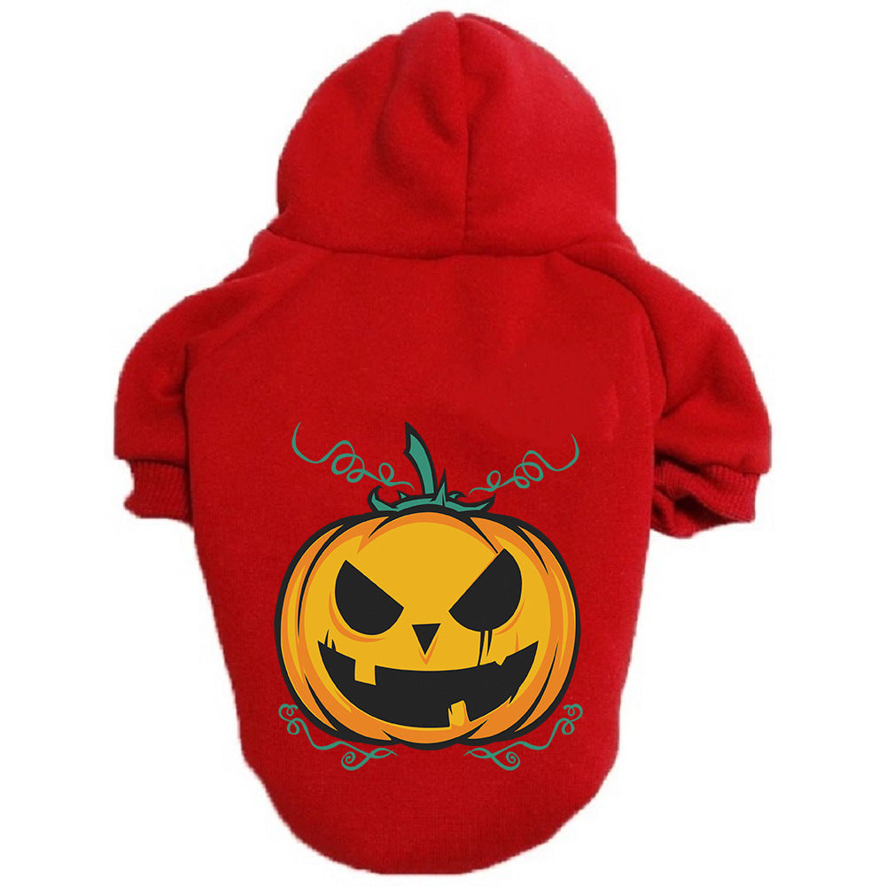 Halloween Dog Sweater Pumpkin Pet Clothes Cute Outfit