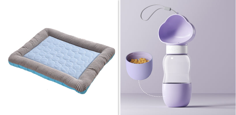 Pet Cooling Pad Bed for Dogs & Cats | Ice Silk Summer Cooling Mat