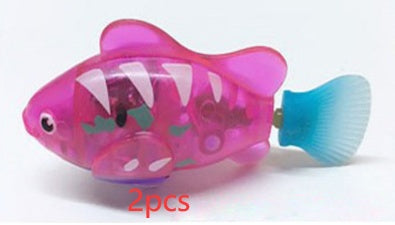 Interactive Electric Swimming Fish Toy for Cats | LED Robot Fish