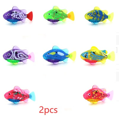 Interactive Electric Swimming Fish Toy for Cats | LED Robot Fish