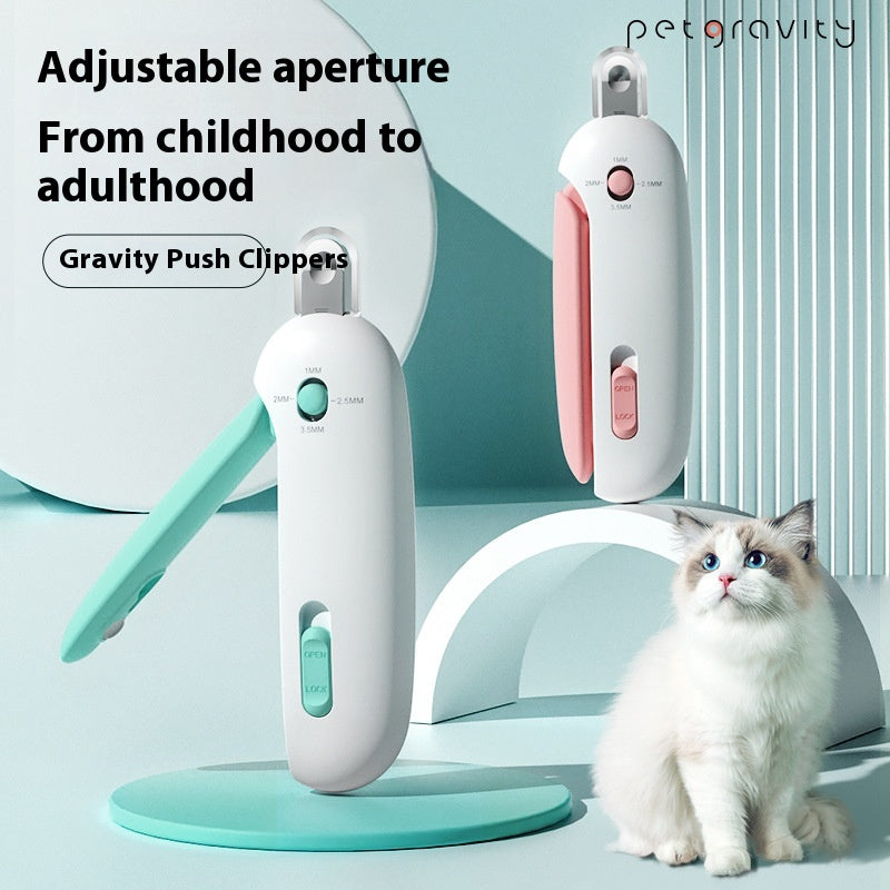 Cat Nail Scissors with Gravity Push Design | Safe Pet Nail Clipper