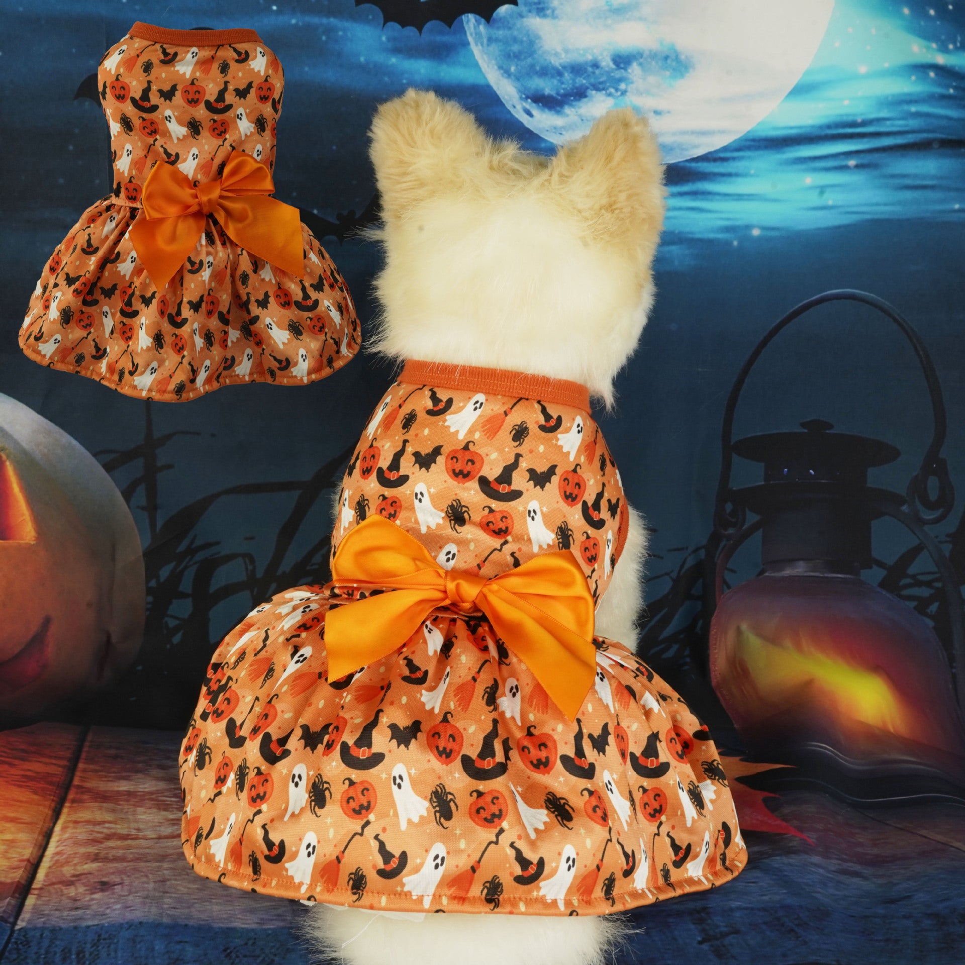 Halloween Dog Dress Pet Costume Party Outfit for Dogs