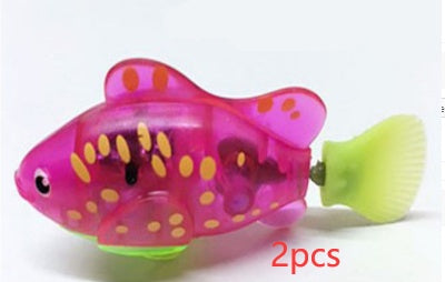 Interactive Electric Swimming Fish Toy for Cats | LED Robot Fish