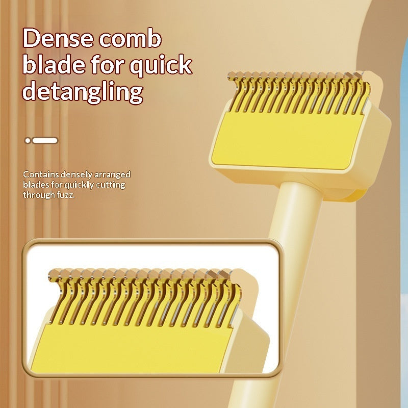 Pet Grooming Detangling Comb | Stainless Steel Hair Removal Tool