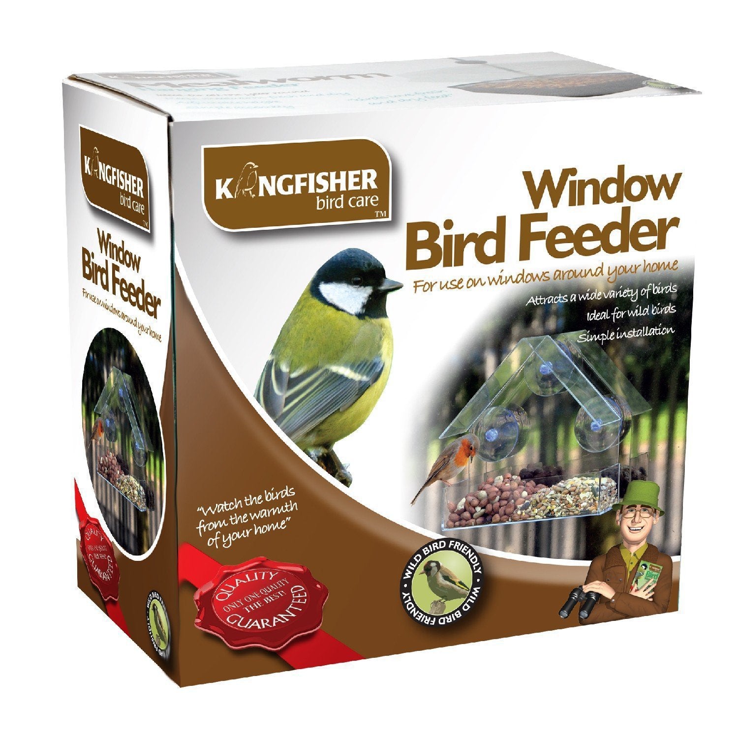 Best Window Bird Feeder Transparent – Strong Suction Cup Bird Feeder for Apartment & Home
