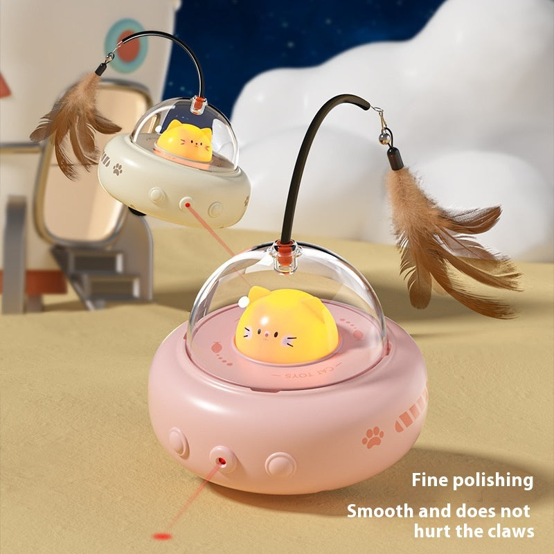 Smart Electric UFO Cat Teaser Toy | USB Rechargeable Interactive Toy