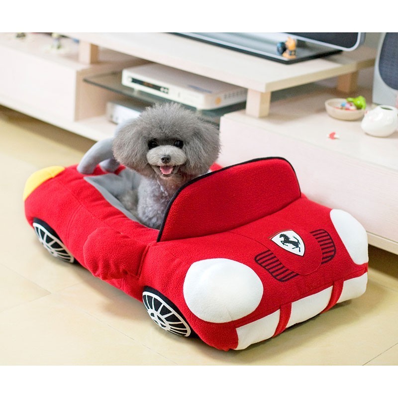 Luxury Car Pet Nest | Soft Dog Cat Car Seat Bed with PP Cotton