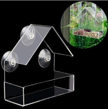Best Window Bird Feeder Transparent – Strong Suction Cup Bird Feeder for Apartment & Home