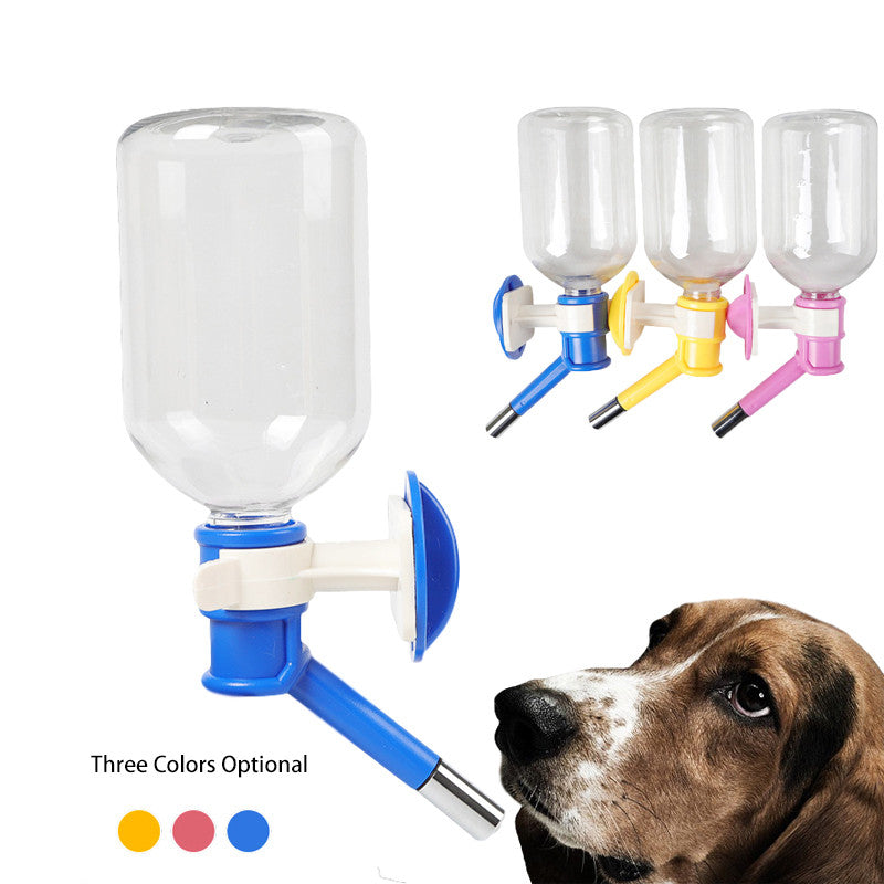 Pet Water Dispenser Nozzle — Leak-Proof Hanging Bottle for Dogs, Cats & Rabbits | 500ml