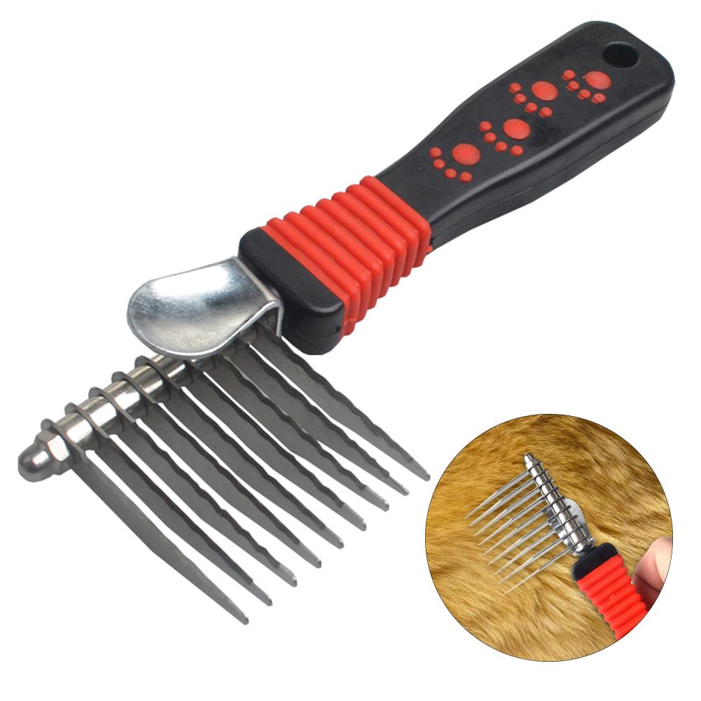 Pet Grooming Comb for Dogs & Cats Hair Removal Brush
