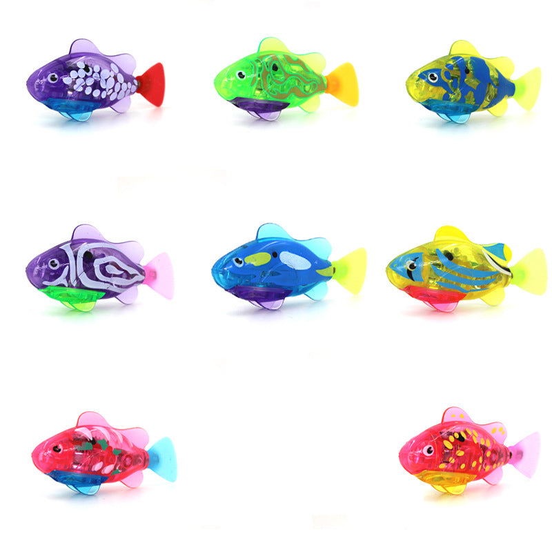 Interactive Electric Swimming Fish Toy for Cats | LED Robot Fish