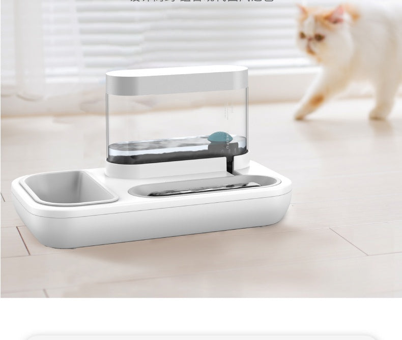Automatic Cat Water Fountain – Pet Drinking & Feeding Bowl