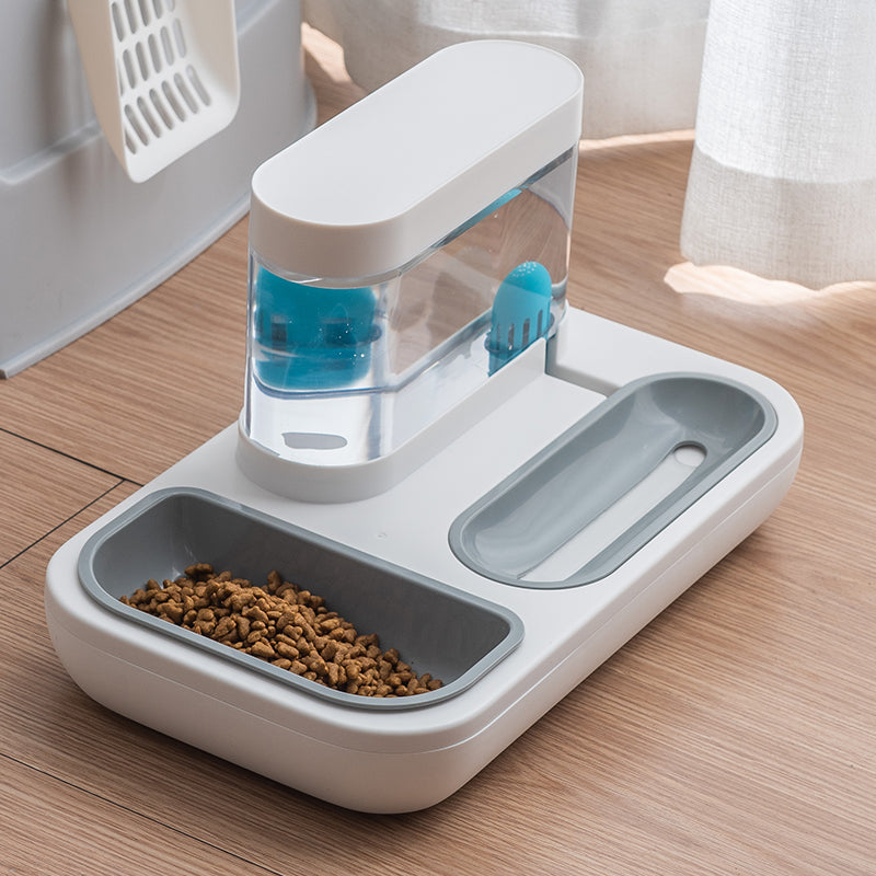 Automatic Cat Water Fountain – Pet Drinking & Feeding Bowl