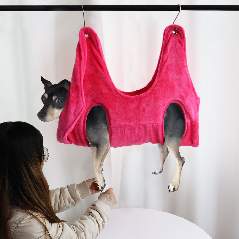 Pet Grooming Hammock Dog Cat Nail Trimming Support Sling