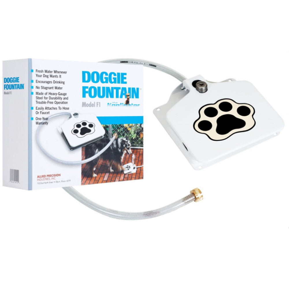 Dog Pedal Water Fountain Outdoor Pet Step Drinking Dispenser