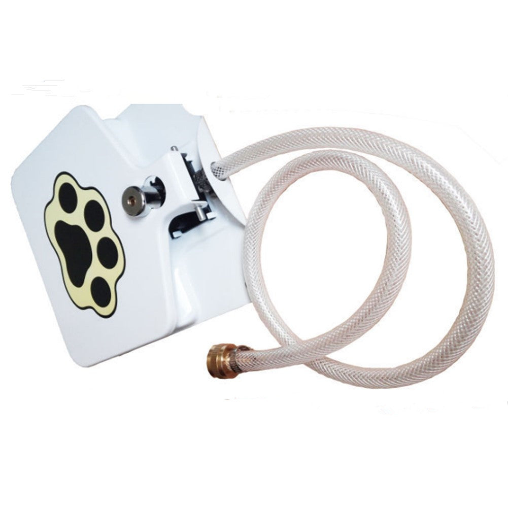 Dog Pedal Water Fountain Outdoor Pet Step Drinking Dispenser