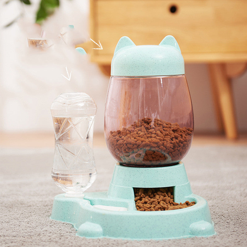 Automatic Pet Feeder & Water Dispenser Set | Food Bowl for Dogs & Cats