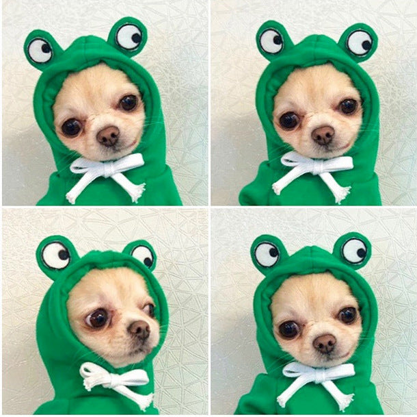 Cute Dog Hoodie Fruit Pet Clothes Winter Fleece Outfit