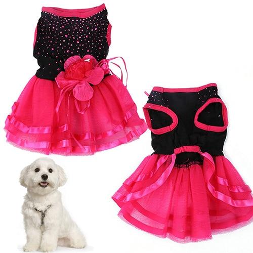 Dog Princess Dress Pet Wedding Outfit Cute Party Clothes