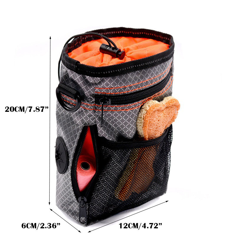 Dog Training Treat Bag | Portable Oxford Pet Snack Pouch for Walks