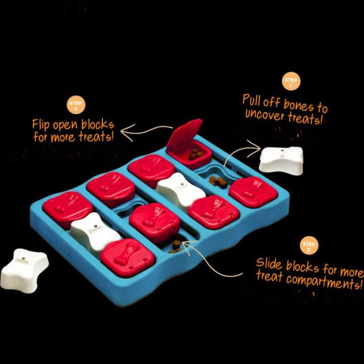 Pet Treat Dispensing Box Toy | Interactive Moving Leaky Food Toy