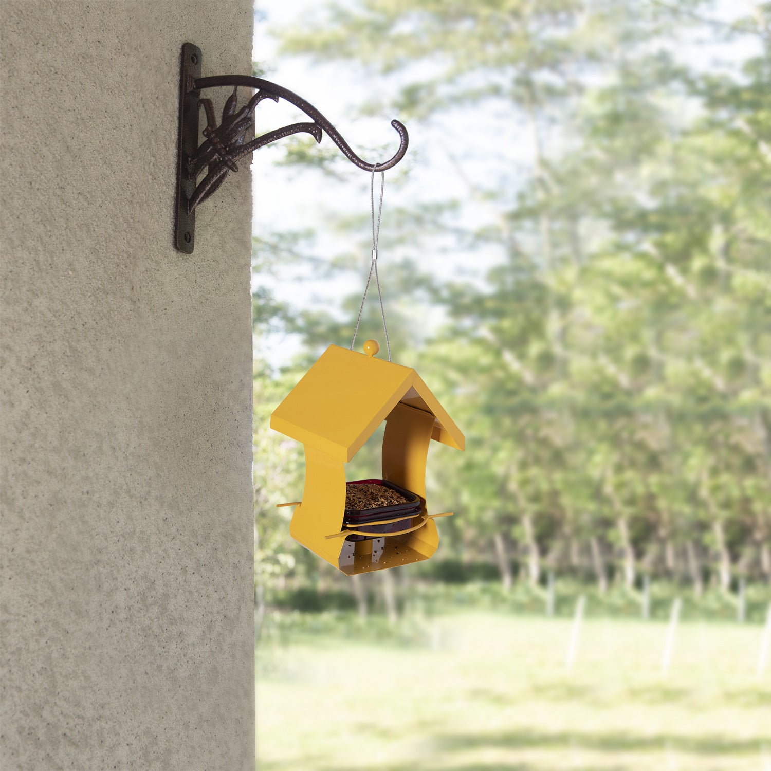 Hanging Metal Bird Feeder for Garden | Rust-Resistant Outdoor  Feeder