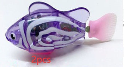 Interactive Electric Swimming Fish Toy for Cats | LED Robot Fish