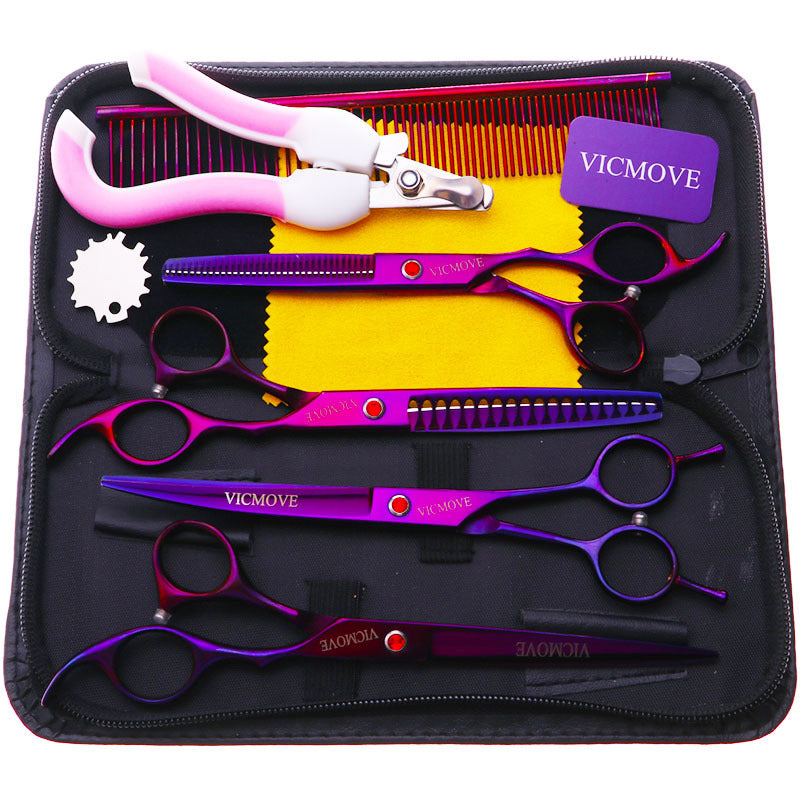 Pet Grooming Scissors Dog Cat Hair Cutting Stainless Steel
