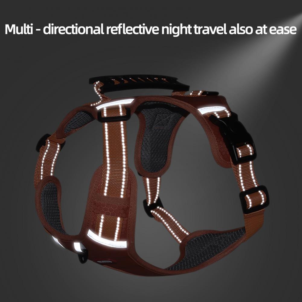 No Pull Dog Harness Breathable Reflective Pet Vest for Small & Large Dogs Adjustable Training Harness