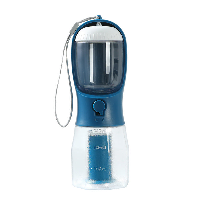 3-in-1 Dog Water Bottle with Food Container & Waste Bag Holder