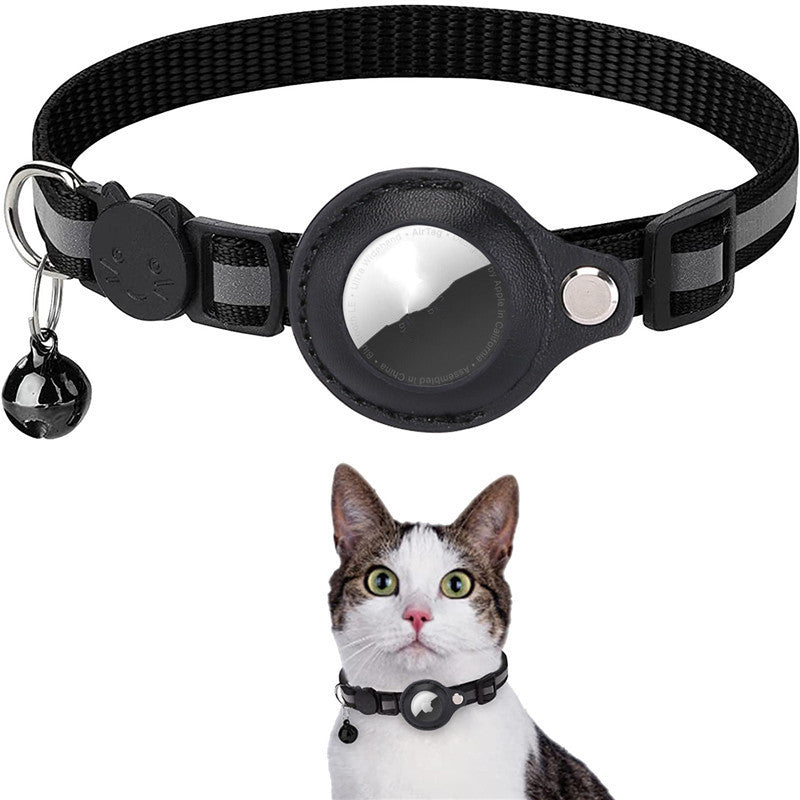 Reflective Air Tag Pet Collar | Waterproof GPS Tracker Holder for Dogs & Cats