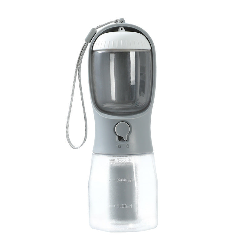 3-in-1 Dog Water Bottle with Food Container & Waste Bag Holder