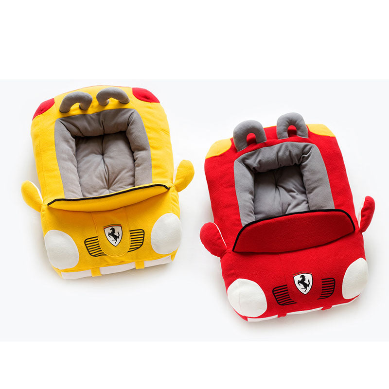 Luxury Car Pet Nest | Soft Dog Cat Car Seat Bed with PP Cotton