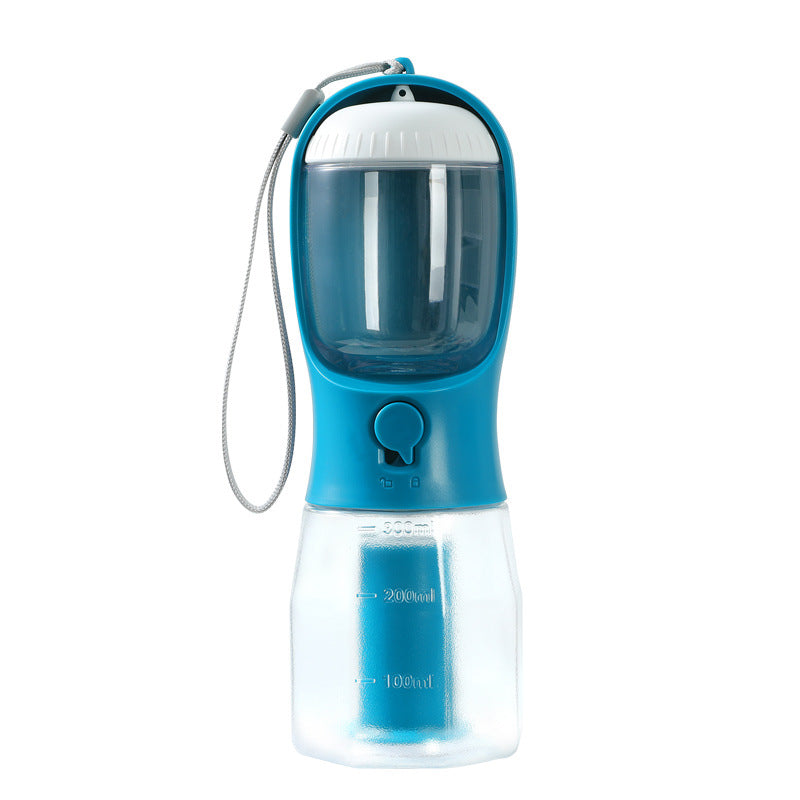 3-in-1 Dog Water Bottle with Food Container & Waste Bag Holder