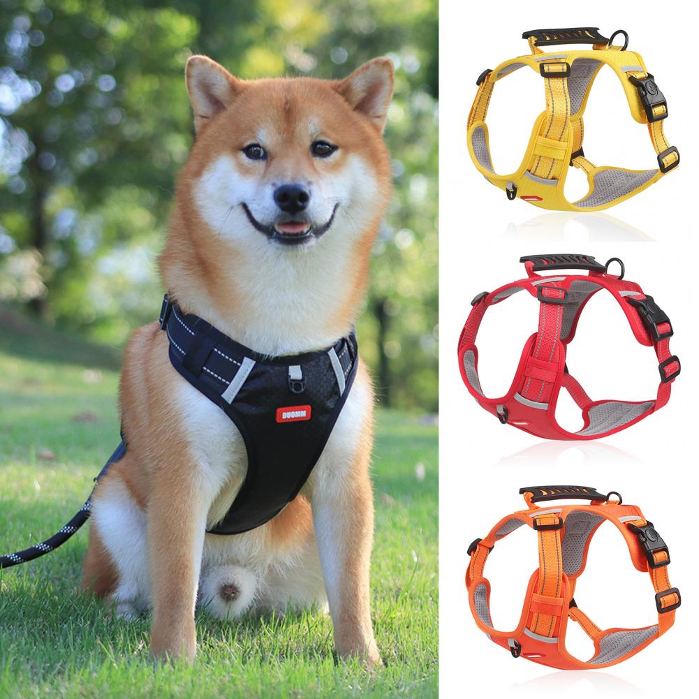 No Pull Dog Harness Breathable Reflective Pet Vest for Small & Large Dogs Adjustable Training Harness