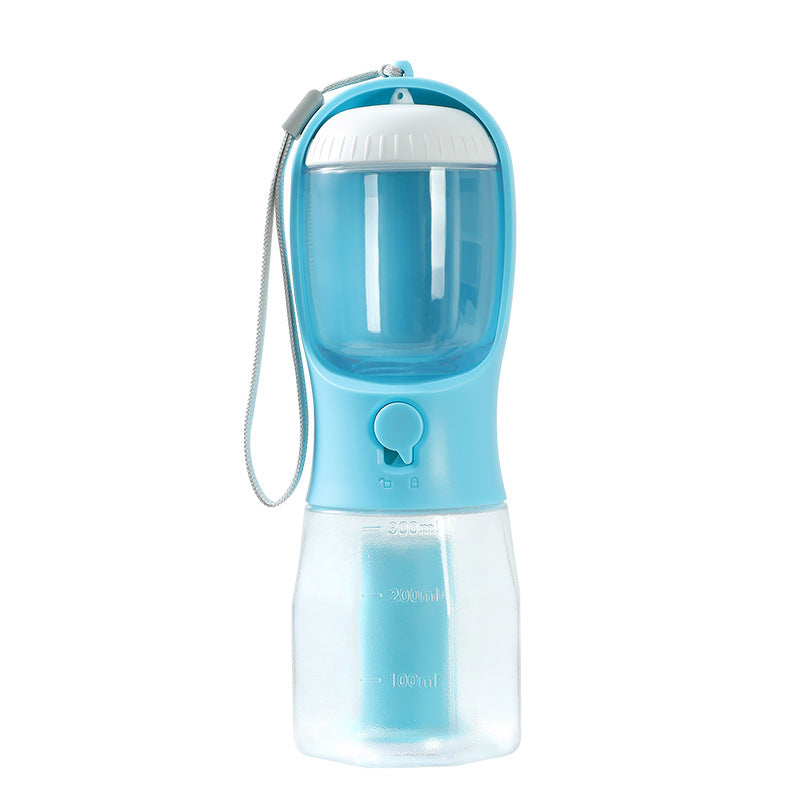 3-in-1 Dog Water Bottle with Food Container & Waste Bag Holder