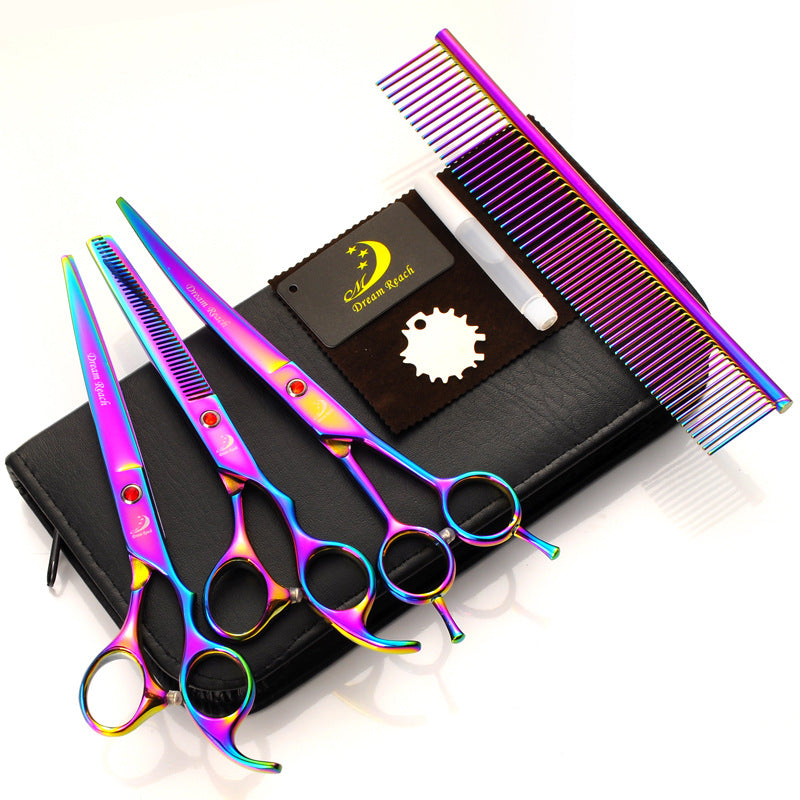 Pet Grooming Scissors Set Dog Cat Hair Cutting Tool Kit
