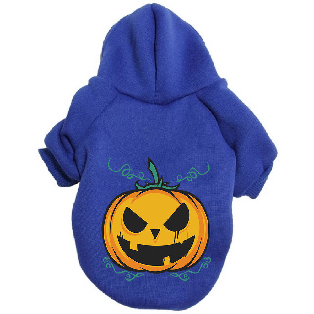 Halloween Dog Sweater Pumpkin Pet Clothes Cute Outfit