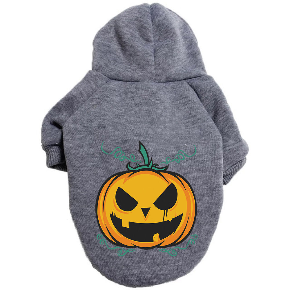 Halloween Dog Sweater Pumpkin Pet Clothes Cute Outfit