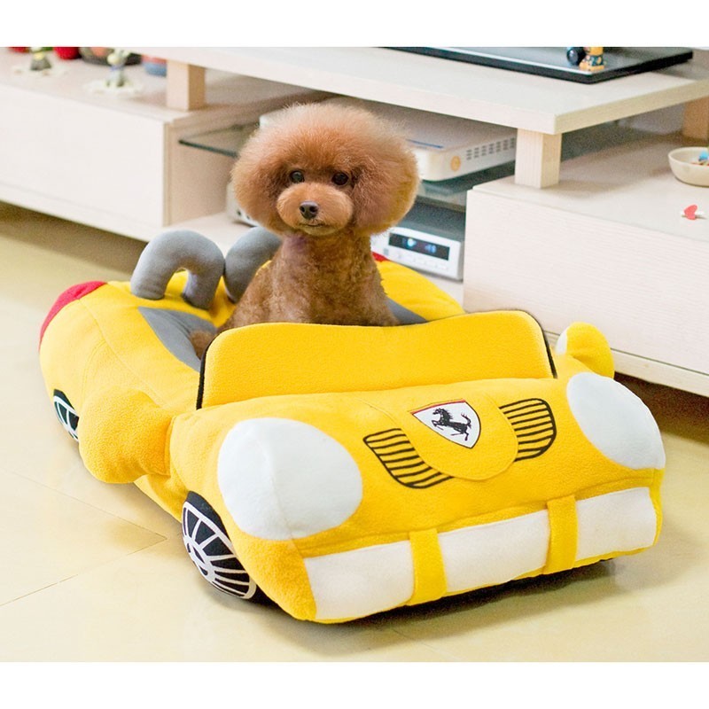 Luxury Car Pet Nest | Soft Dog Cat Car Seat Bed with PP Cotton