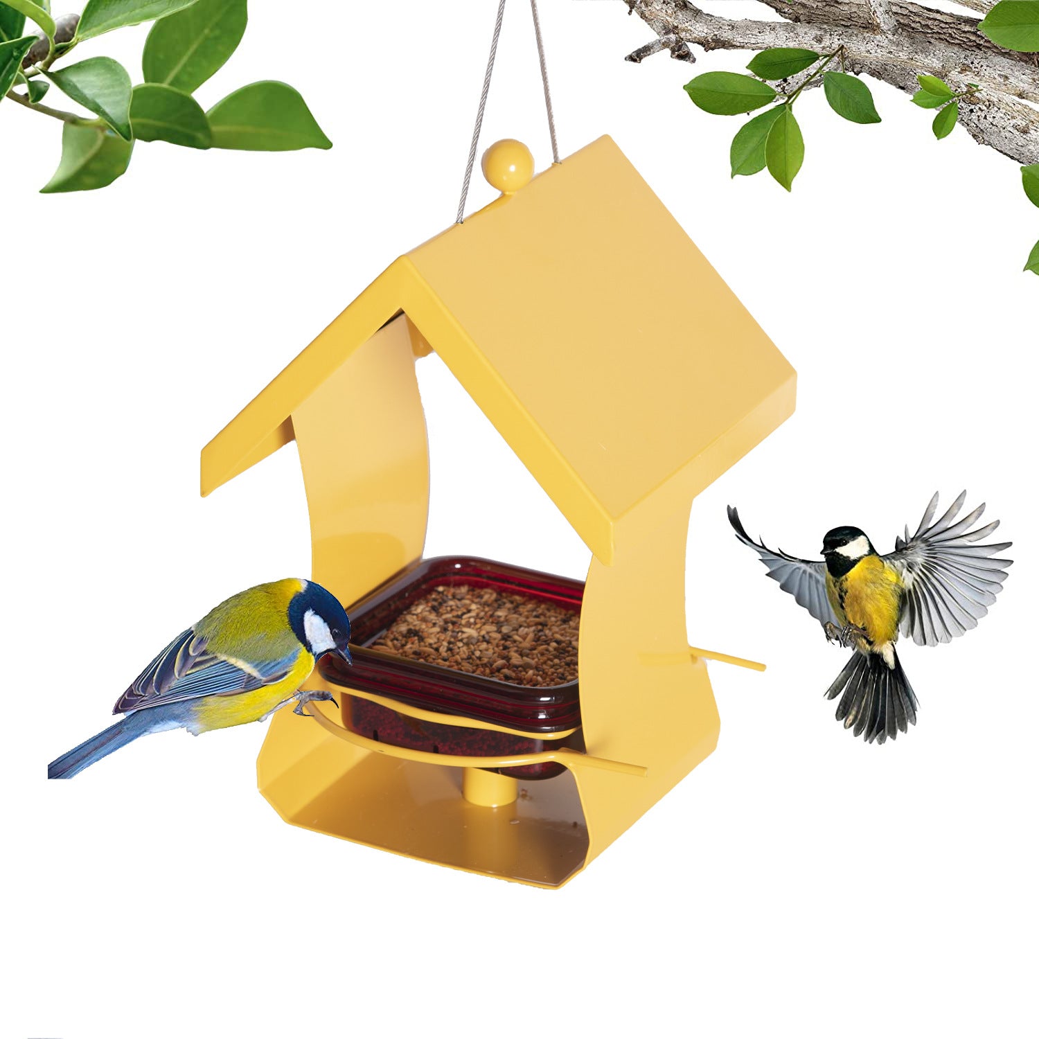 Hanging Metal Bird Feeder for Garden | Rust-Resistant Outdoor  Feeder