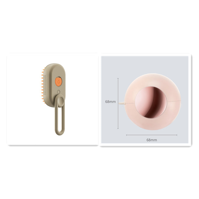 3-in-1 Electric Steam Pet Brush | Cat & Dog Grooming Comb