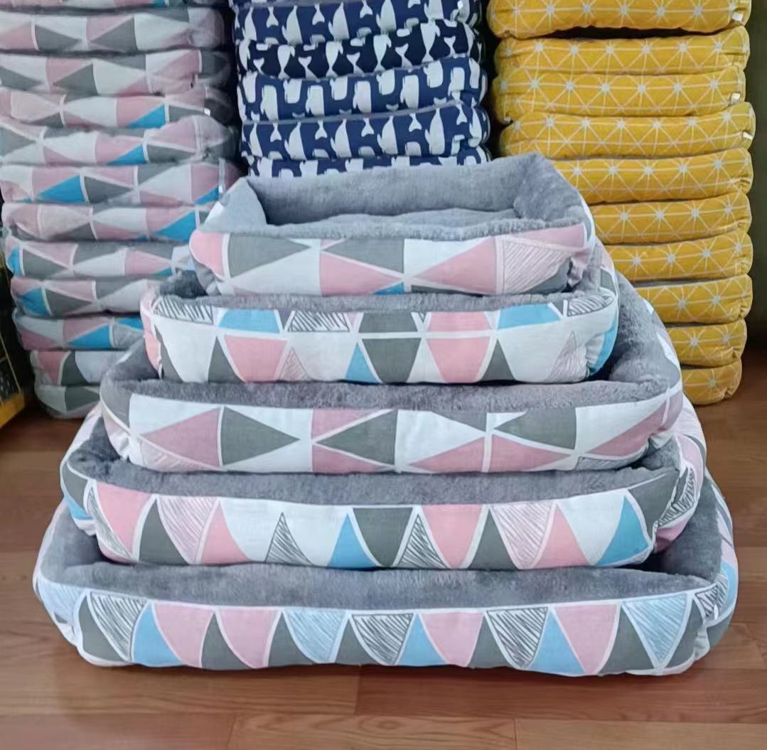 Moisture Proof Linen Pet Bed | Soft Comfortable Dog & Cat Bed