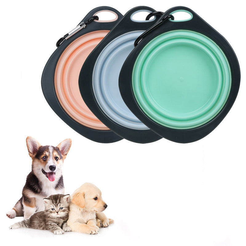 Collapsible Dog Bowl | Portable Foldable Travel Pet Food & Water Bowl for Dogs & Cats