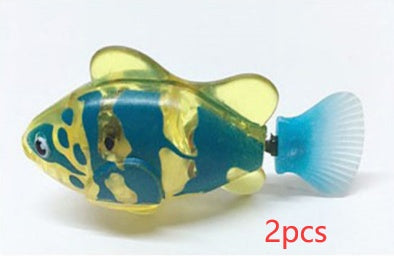 Interactive Electric Swimming Fish Toy for Cats | LED Robot Fish