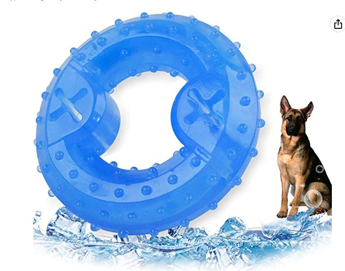 Cooling Freeze Dog Chew Toy | PETRICH Puppy Teething Ring — Pre-Filled