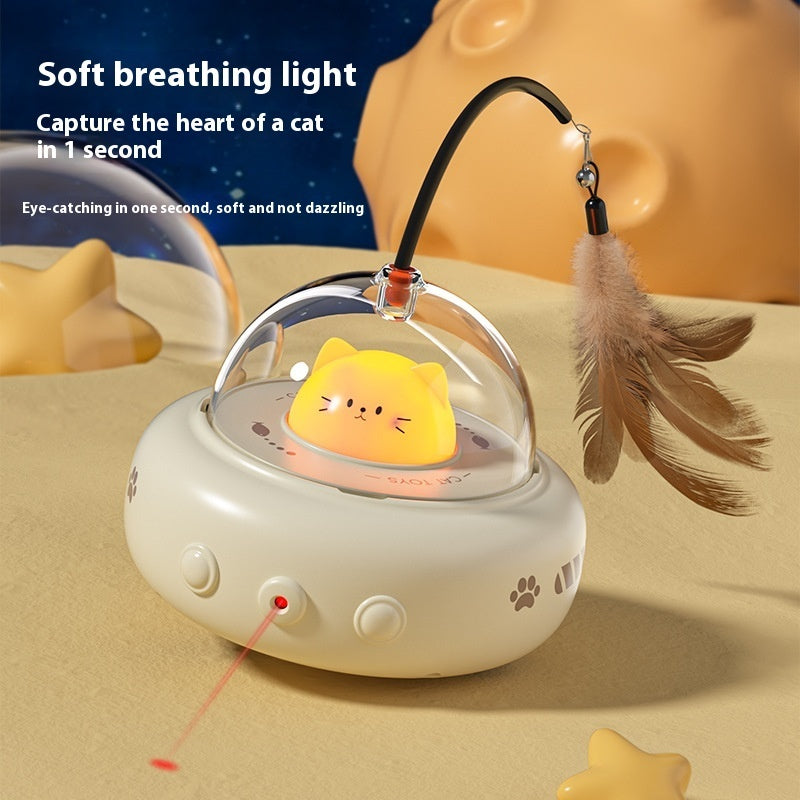 Smart Electric UFO Cat Teaser Toy | USB Rechargeable Interactive Toy