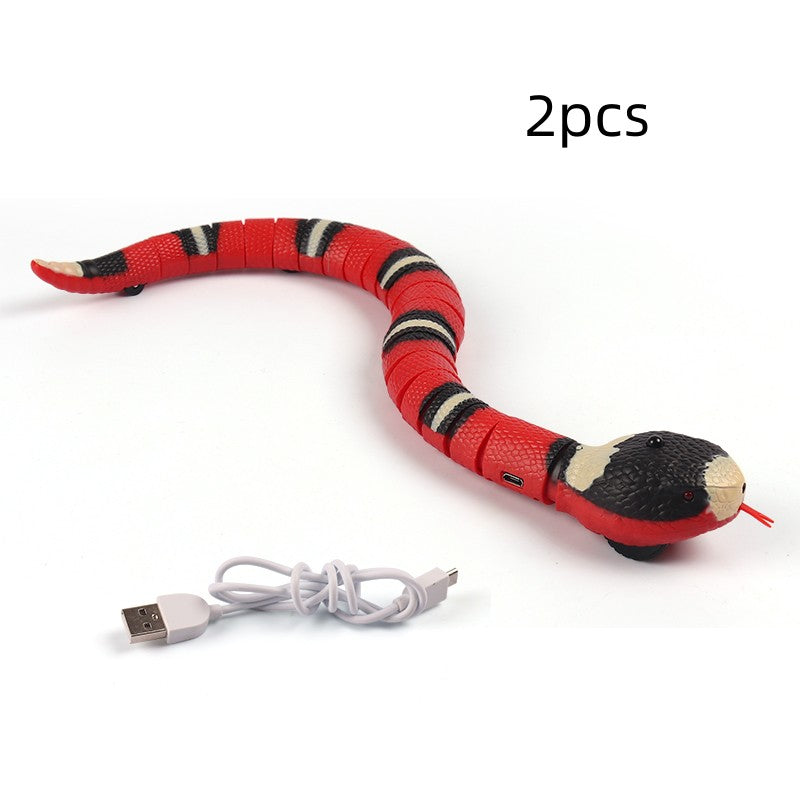 Smart Sensing Interactive Snake Cat Toy | USB Rechargeable  Cobra Toy