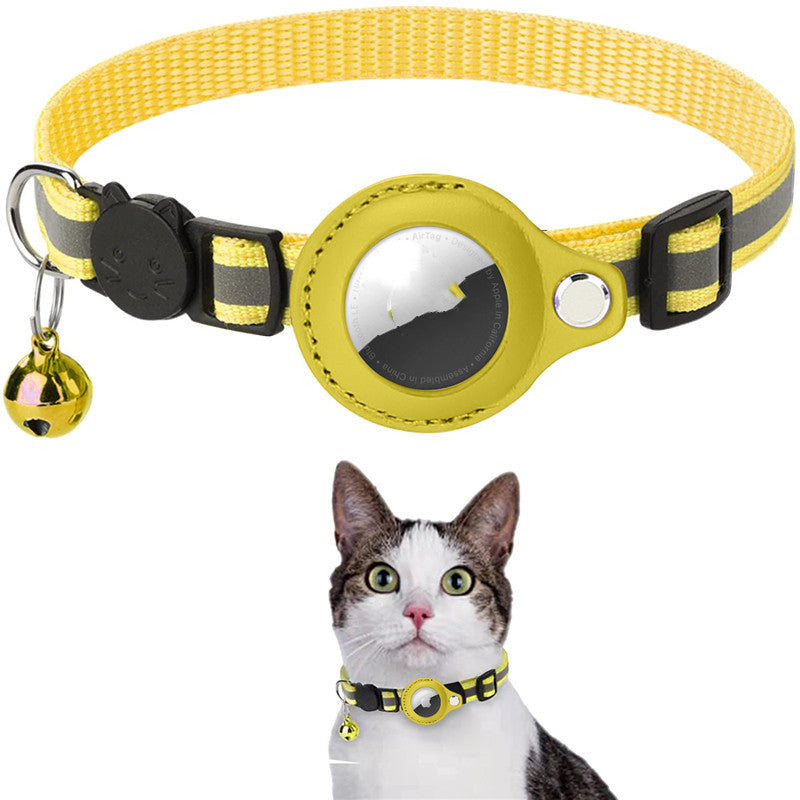 Reflective Air Tag Pet Collar | Waterproof GPS Tracker Holder for Dogs & Cats