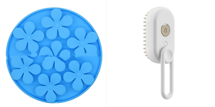 3-in-1 Electric Steam Pet Brush | Cat & Dog Grooming Comb